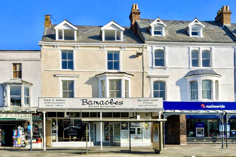 Llandudno fish & chip shop and restaurant with three apartments for sale